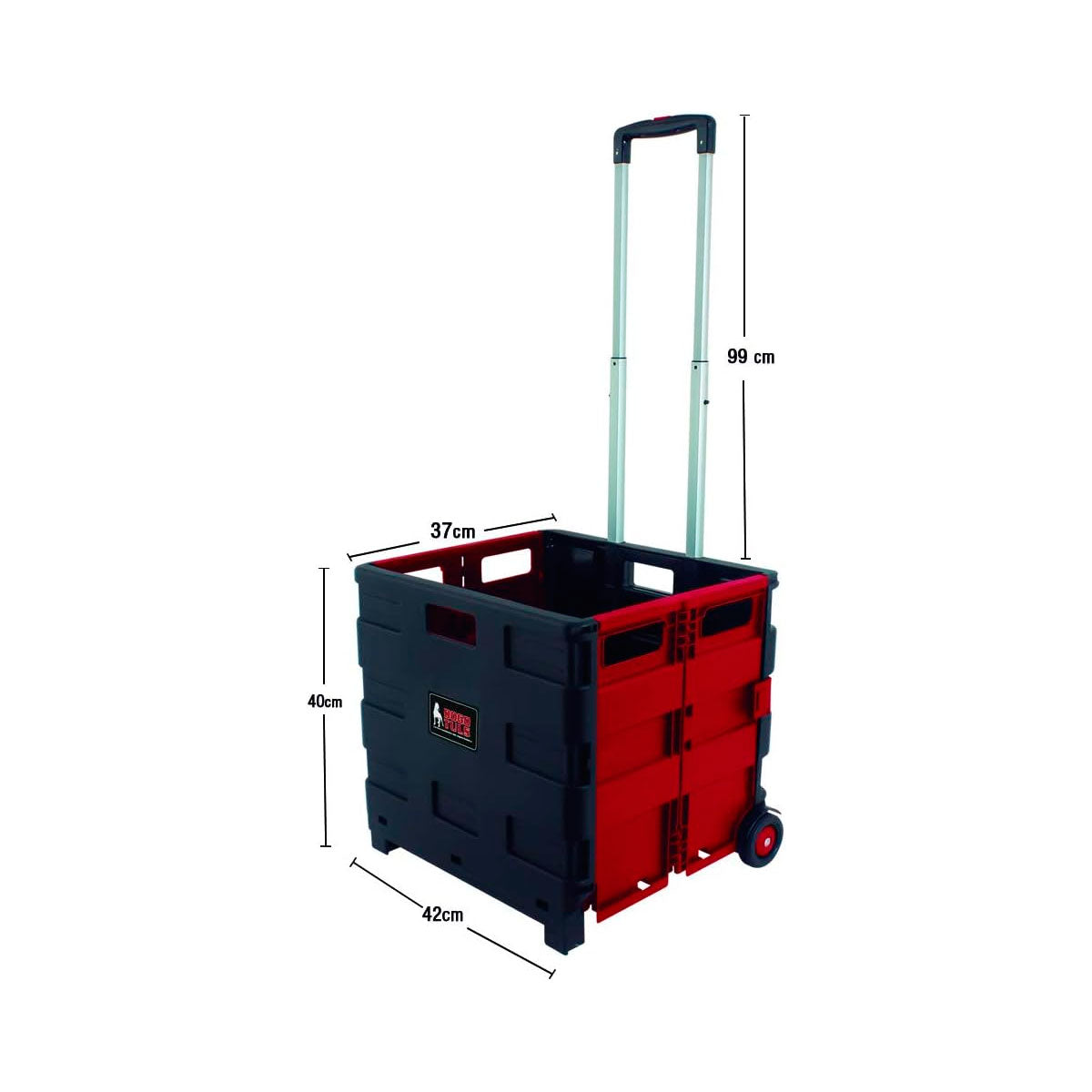 Carrito Plegable Multiusos de Plástico con Ruedas 35kg de Capacidad Dogotuls AP0083
