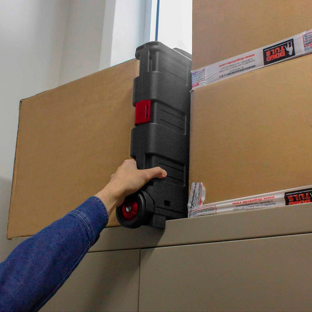 Carrito Plegable Multiusos de Plástico con Ruedas 35kg de Capacidad Dogotuls AP0083