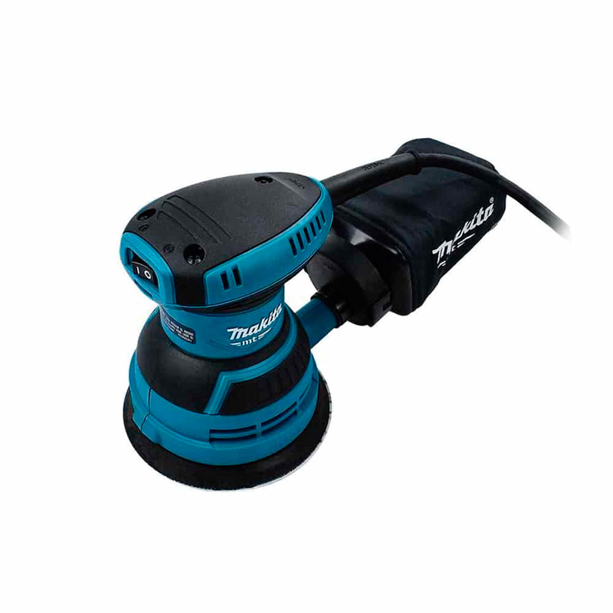 Lijadora profesional roto orbital Makita MT M9204B con sistema velcro turquesa 240W 127V