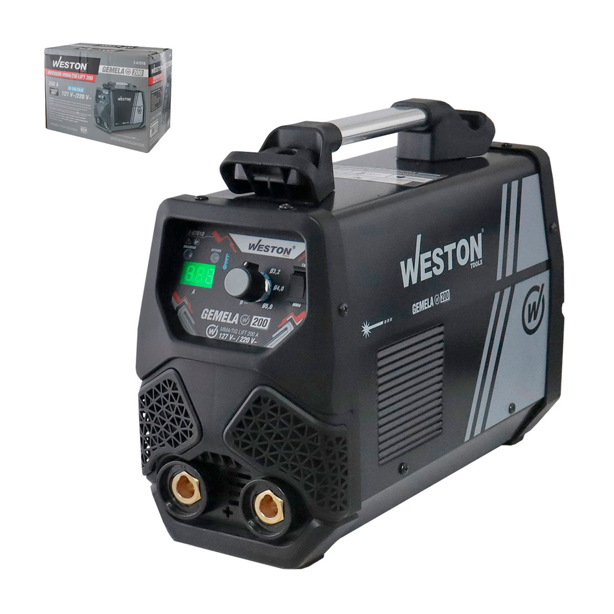 Soldadora Inversora 200a 127V Weston Z-67010 Color Negro